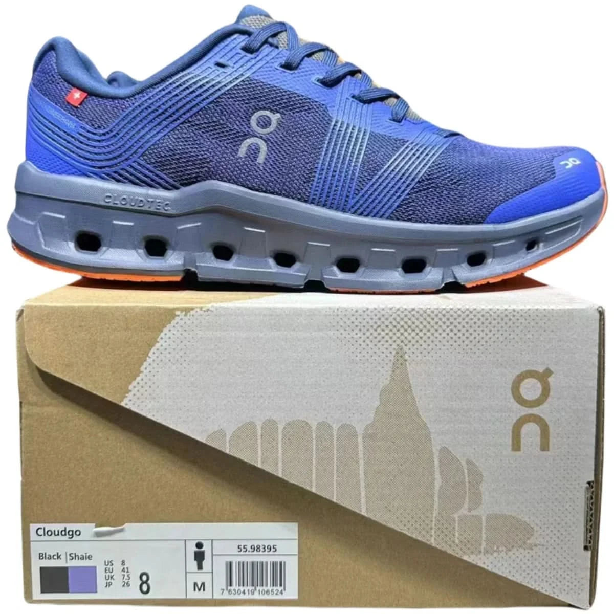 On Cloudgo Damen Indigo Schwarz
