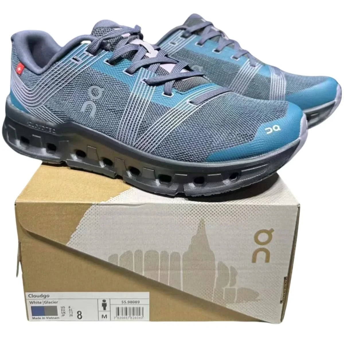 On Cloudgo Herren Storm Blue Magnetic/Lime