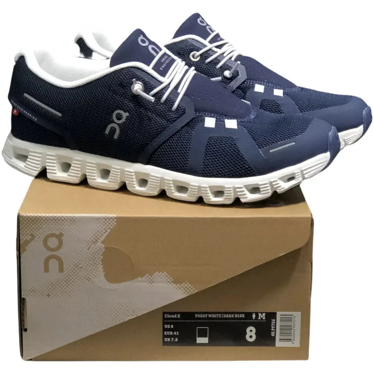 On Cloud 5 Men's Dark Blue/White - Onsrunners