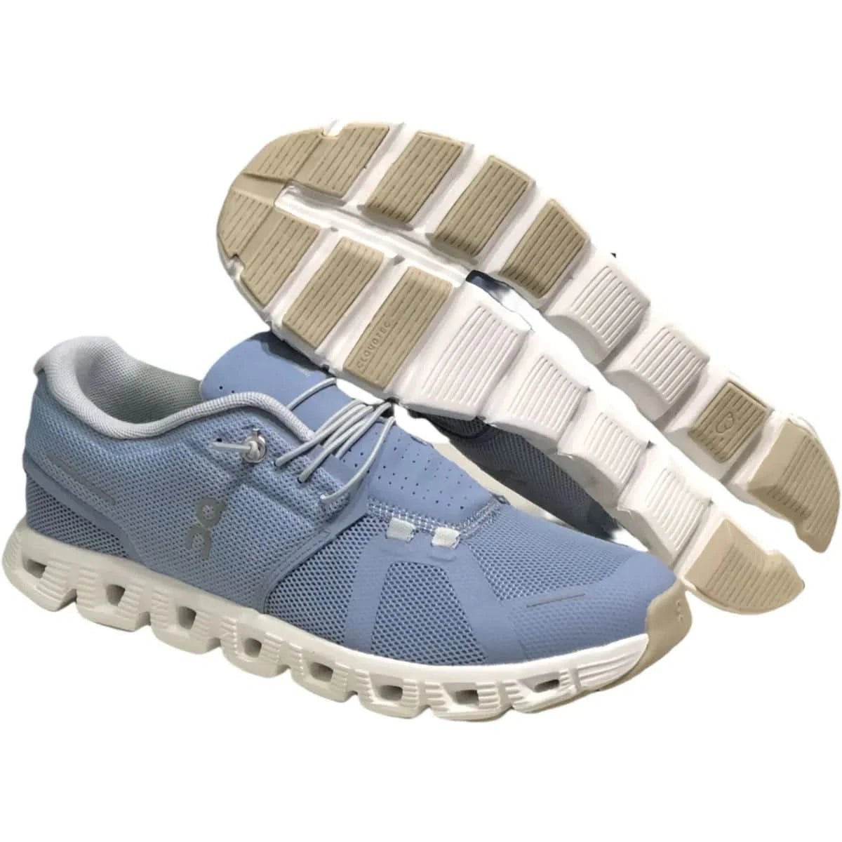 On Cloud 5 Men's Light Grayish Blue White - Onsrunners