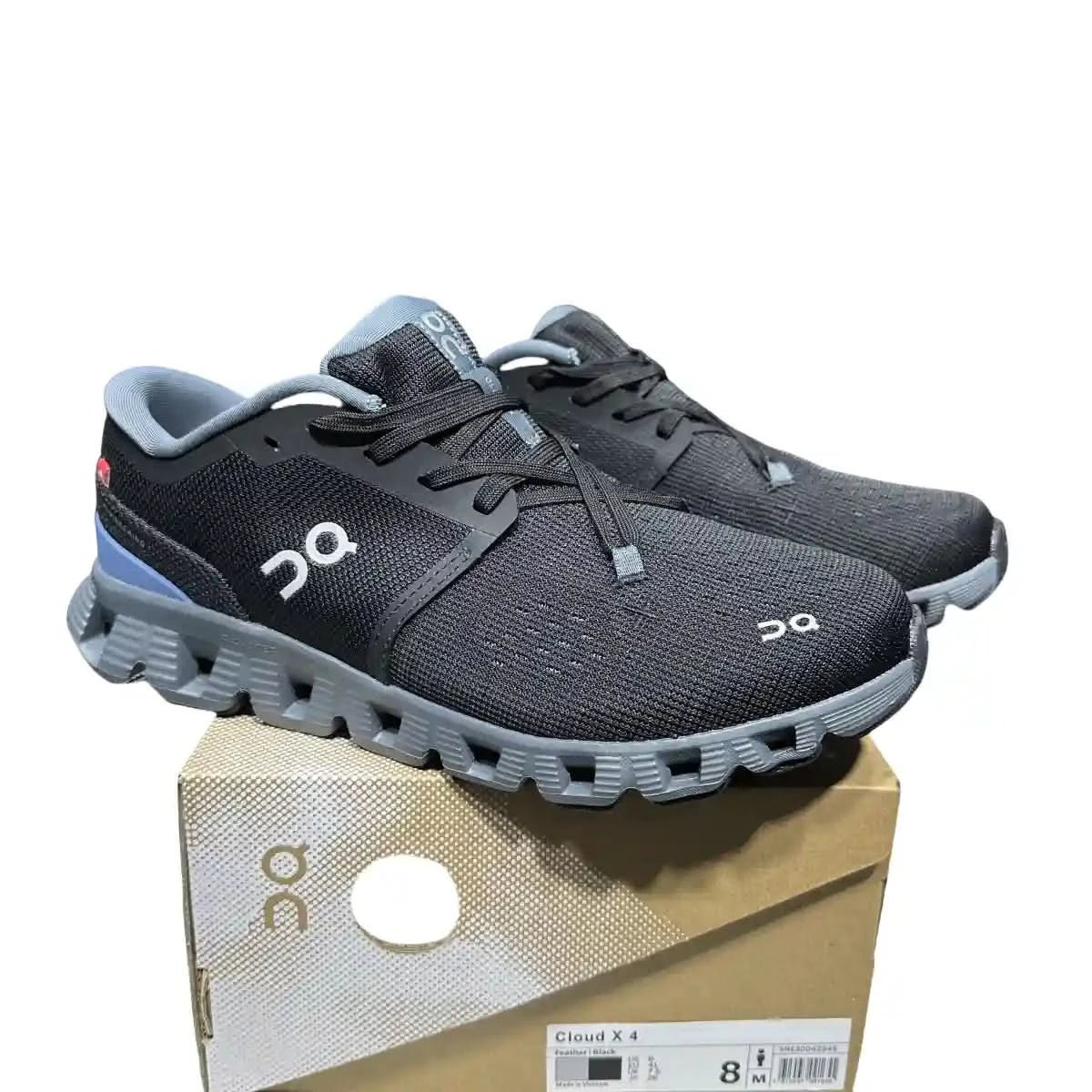 On Cloud X4 Women’s Black/Light Gray - Blue - Onsrunners