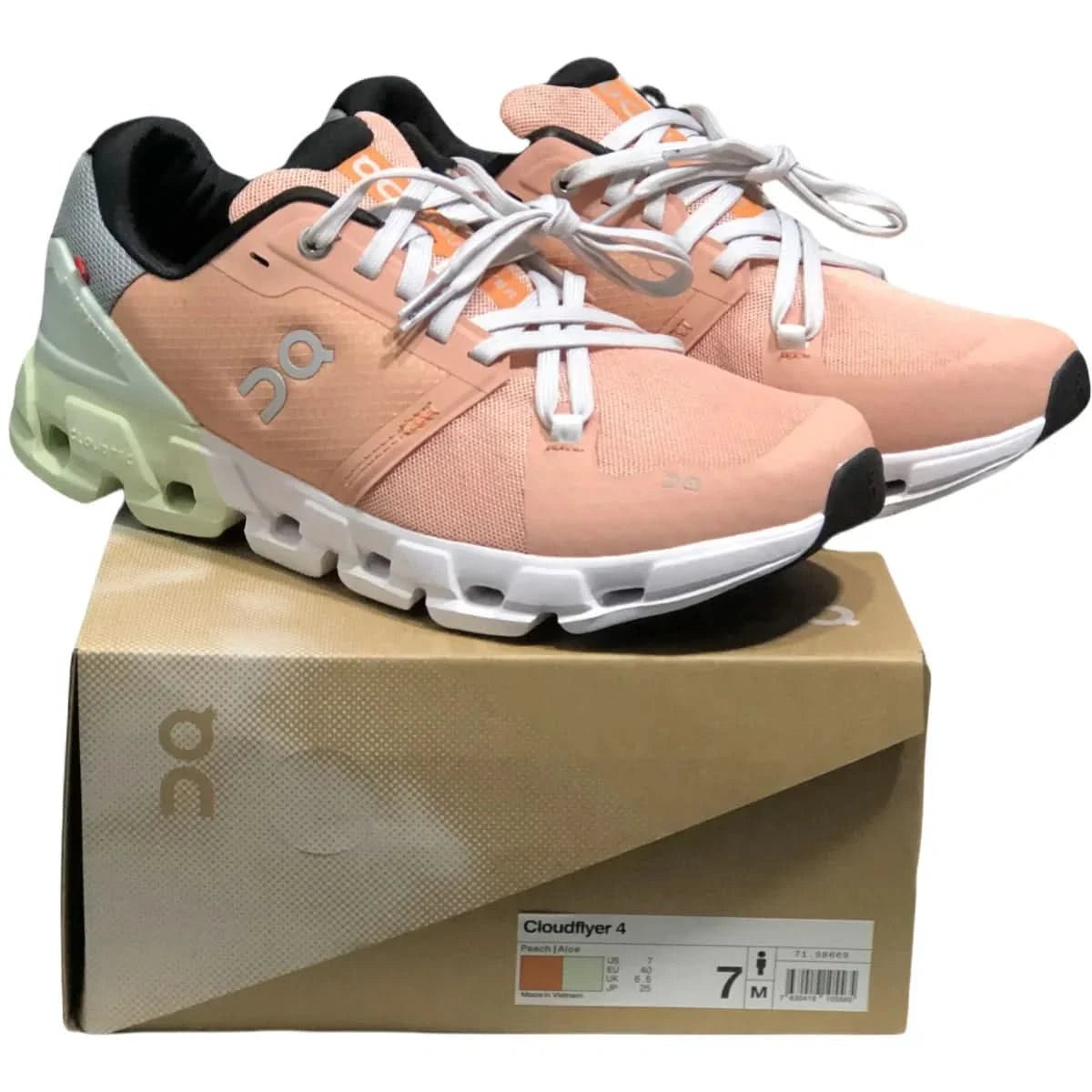 On Cloudflyer 4 Men's Peach/Green - Onsrunners