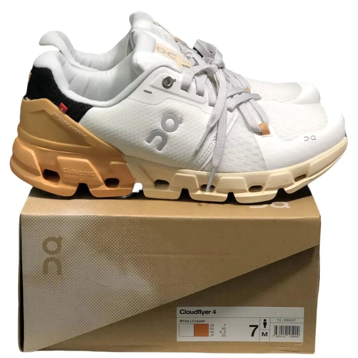 On Cloudflyer 4 Men's White/Copper - Onsrunners