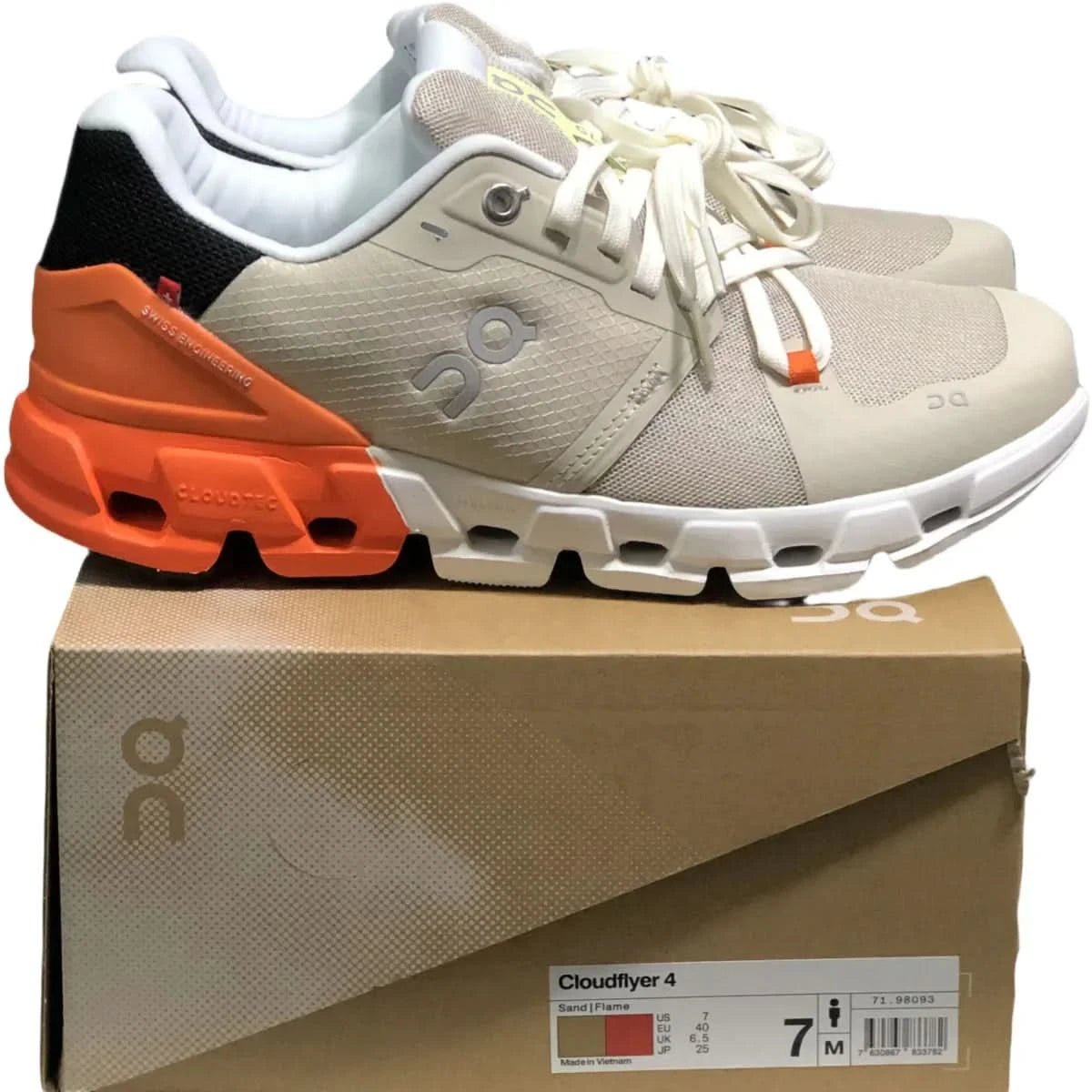 On Cloudflyer 4 Women's Gray/Orange - Onsrunners