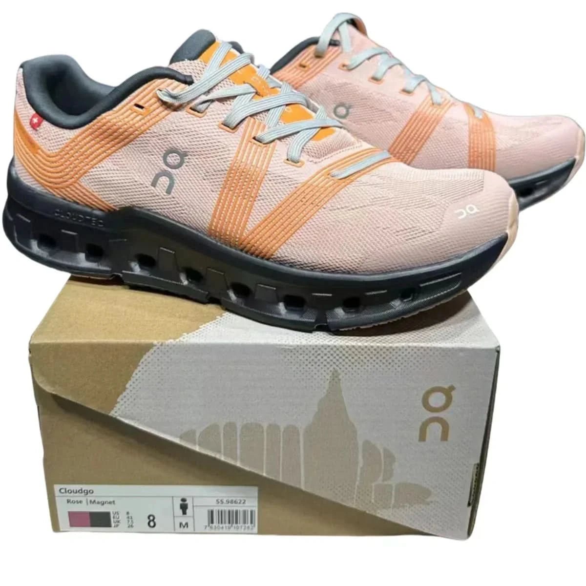 On Cloudgo Men's Rose powder magnetic/lime - Onsrunners