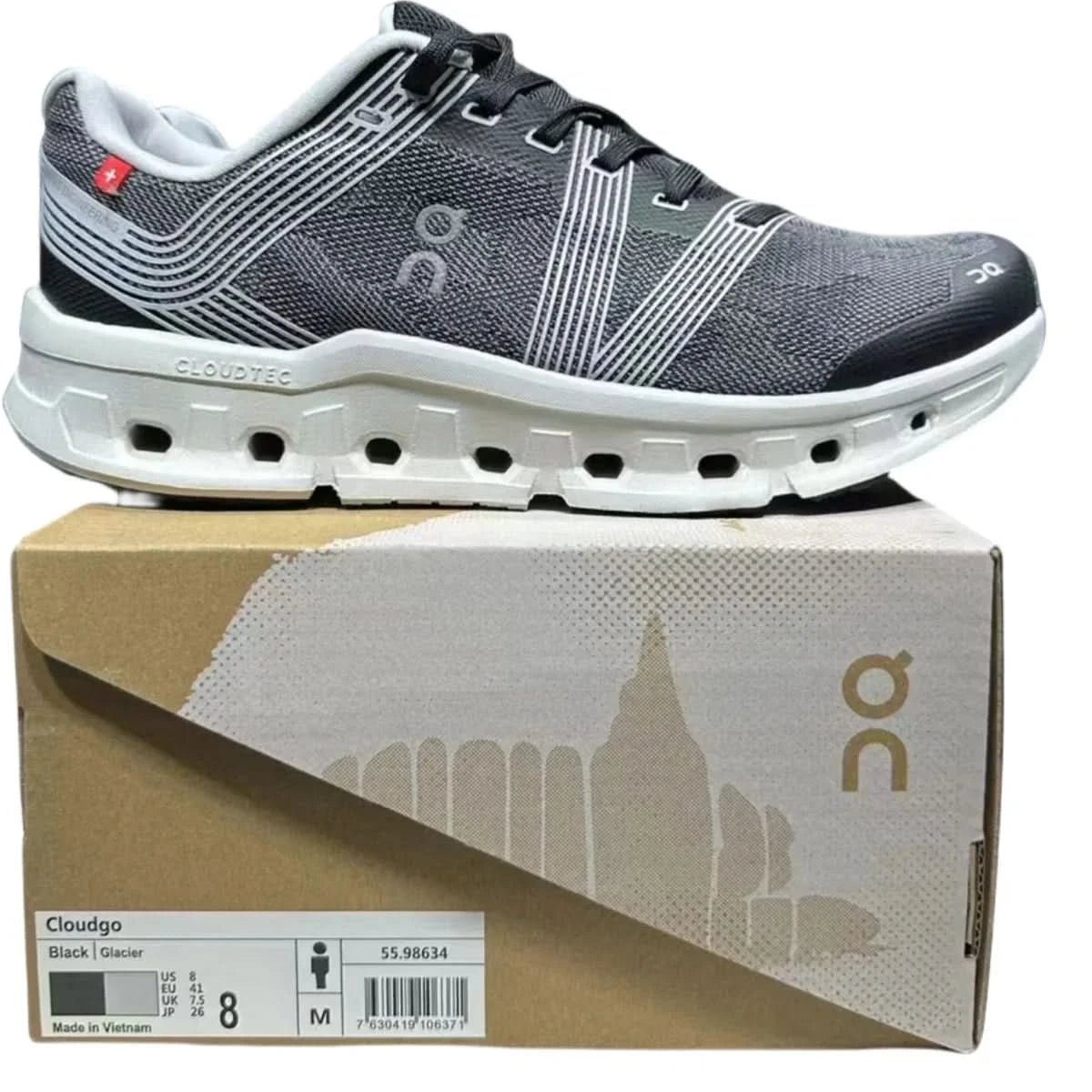 On Cloudgo Women's Black glacier ash - Onsrunners