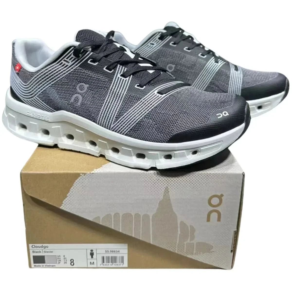 On Cloudgo Women's Black glacier ash - Onsrunners