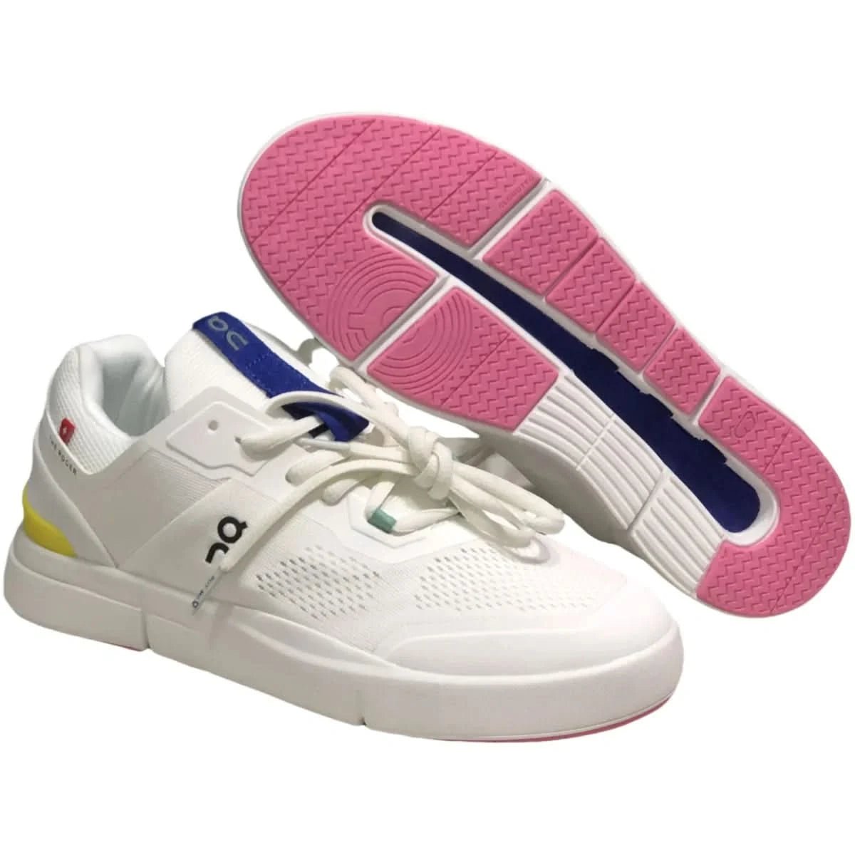 On The Roger Spin Men's White/Yellow - Onsrunners