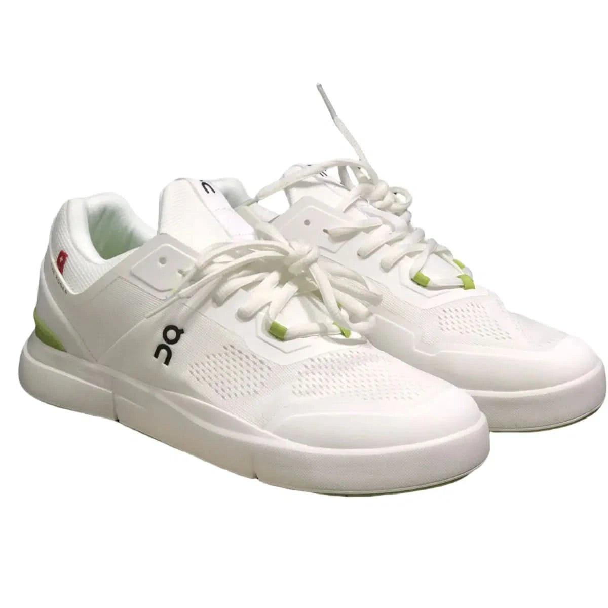 On The Roger Spin Women's White/Green - Onsrunners
