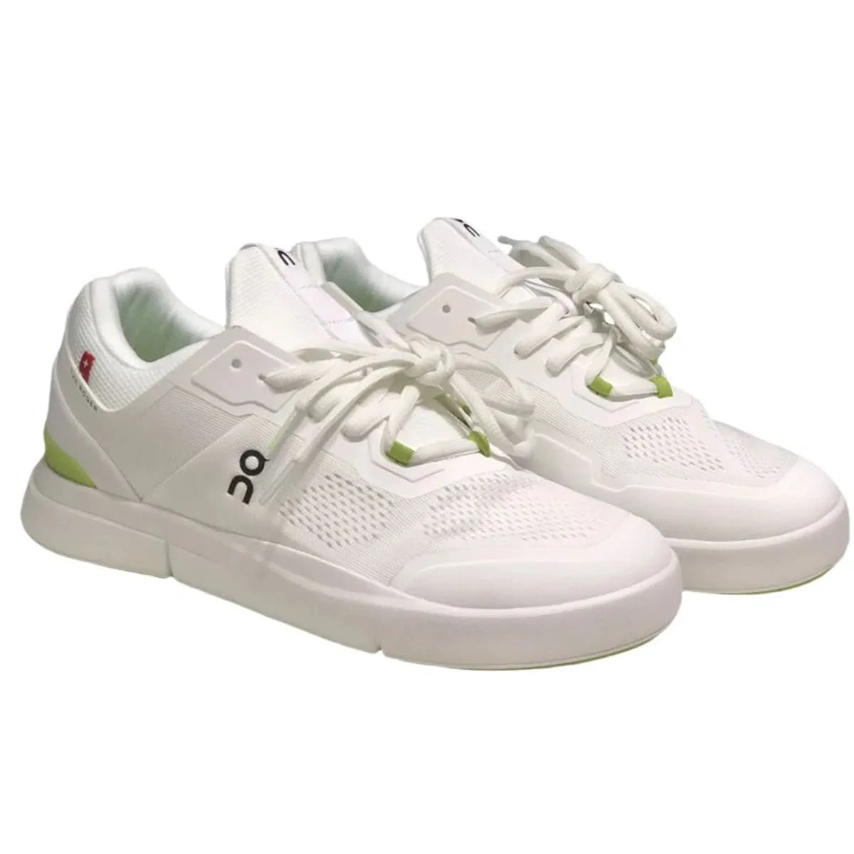 On The Roger Spin Women's White/Green - Onsrunners