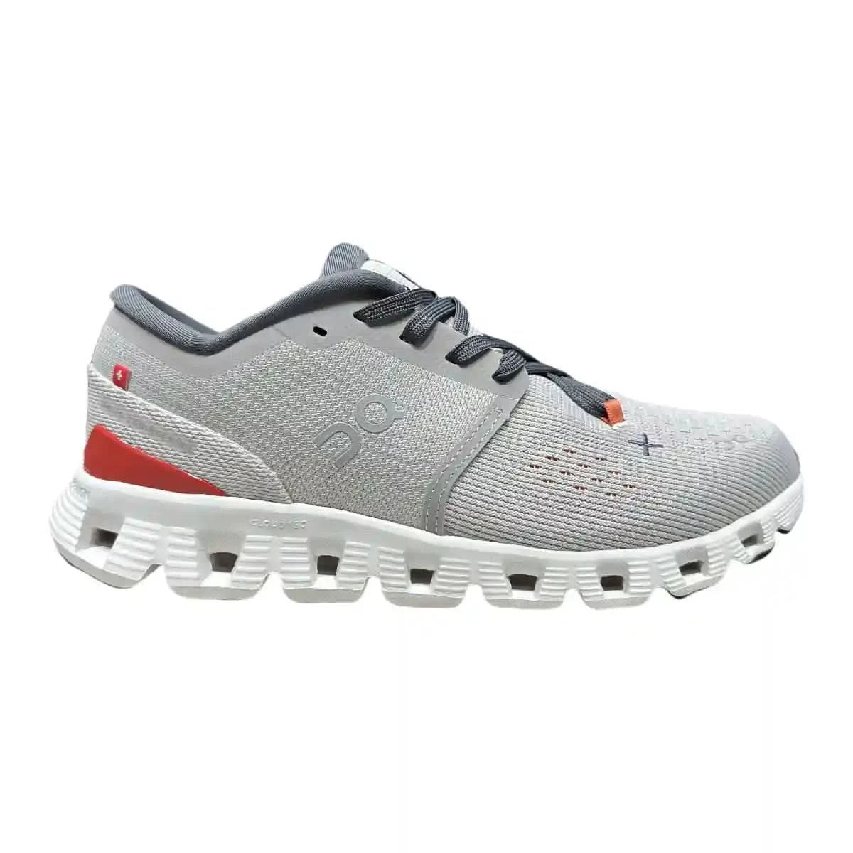 On Cloud X4 Men's Silver/Orange - Red - Onsrunners