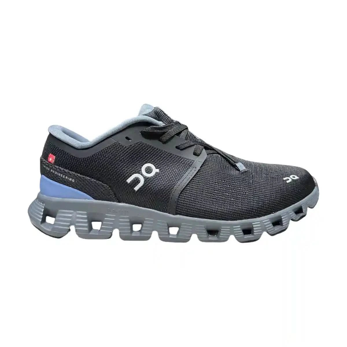 On Cloud X4 Women’s Black/Light Gray - Blue - Onsrunners