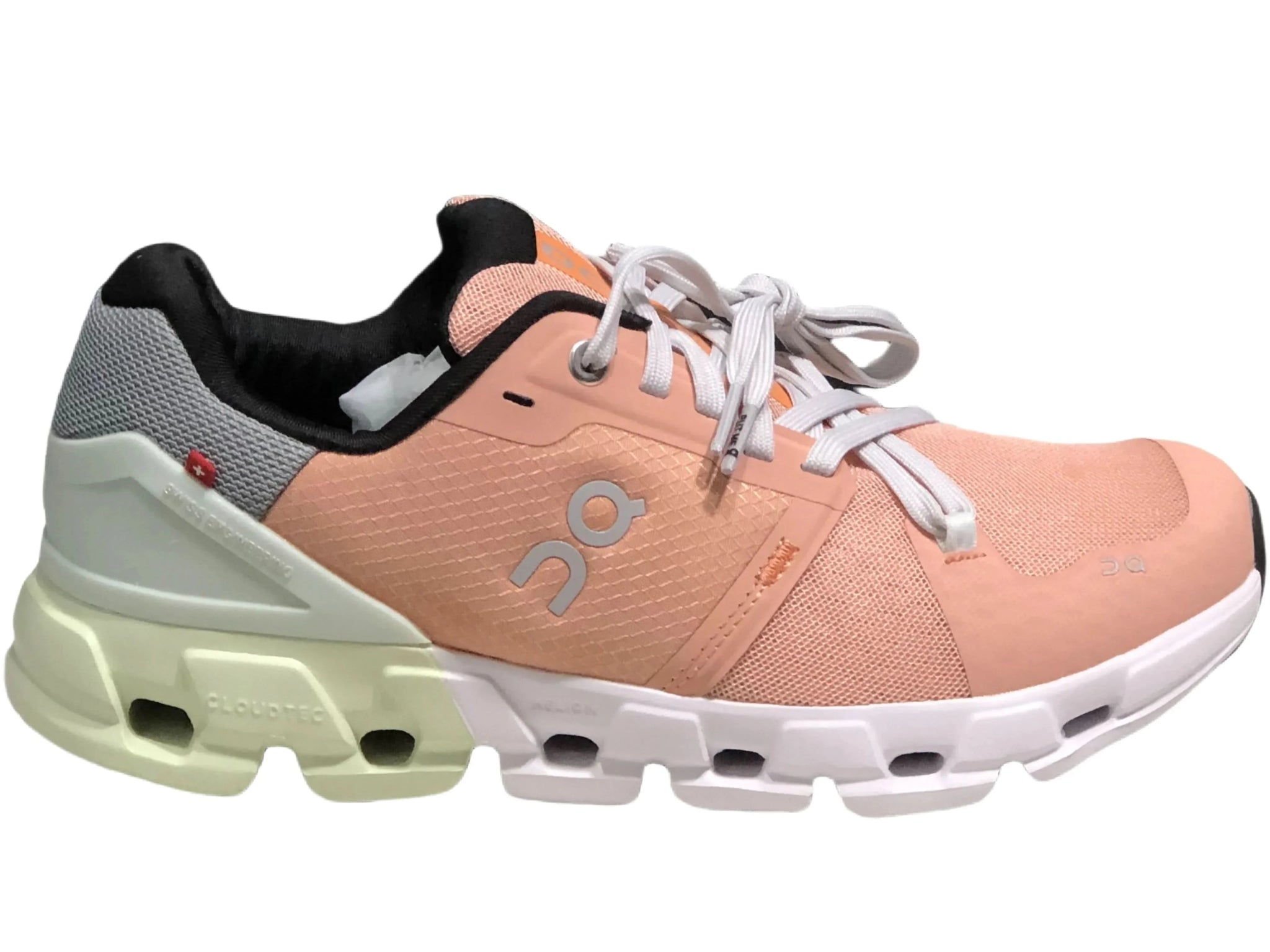 On Cloudflyer 4 Women's Peach/Green - Onsrunners