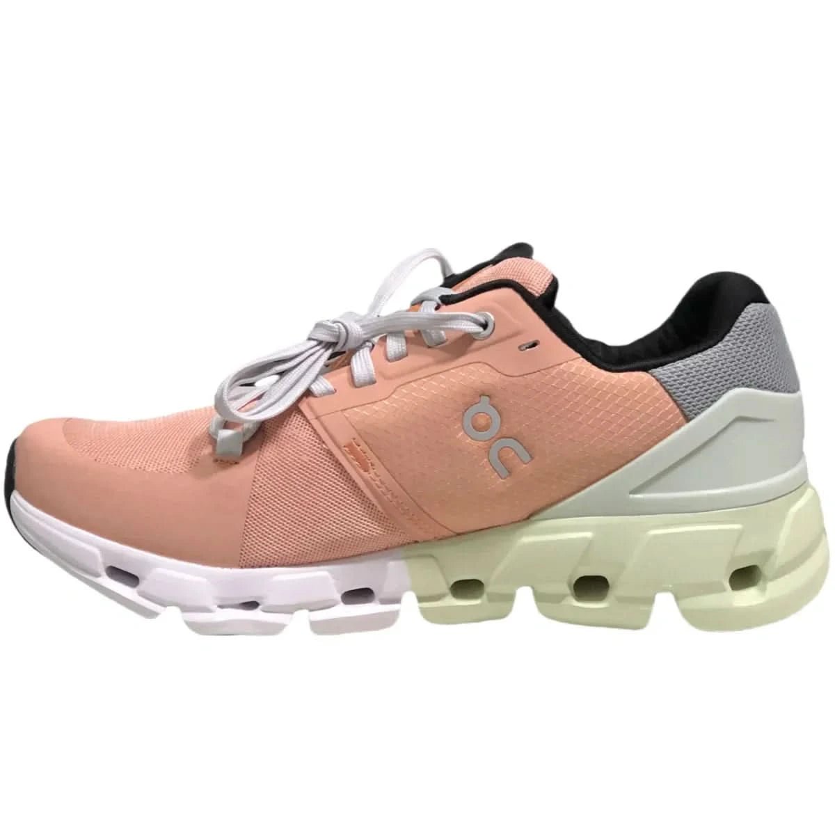 On Cloudflyer 4 Women's Peach/Green - Onsrunners