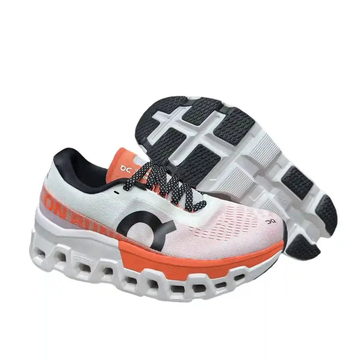 On Cloudmonster 2 Women's White/Tangerine Red - Onsrunners