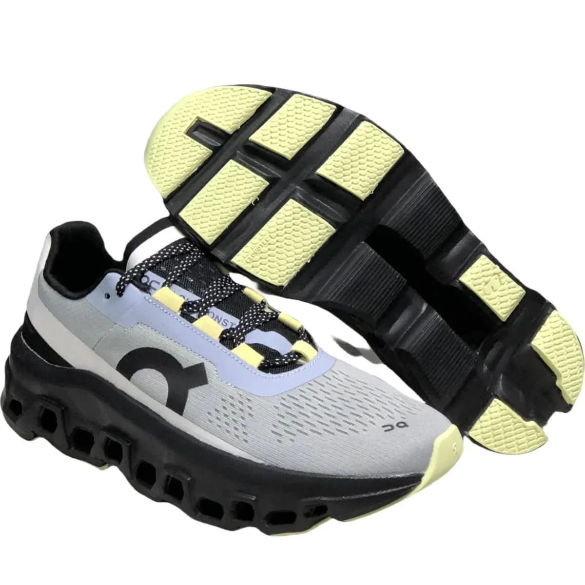 On Cloudmonster Men's Black/Grey - Onsrunners