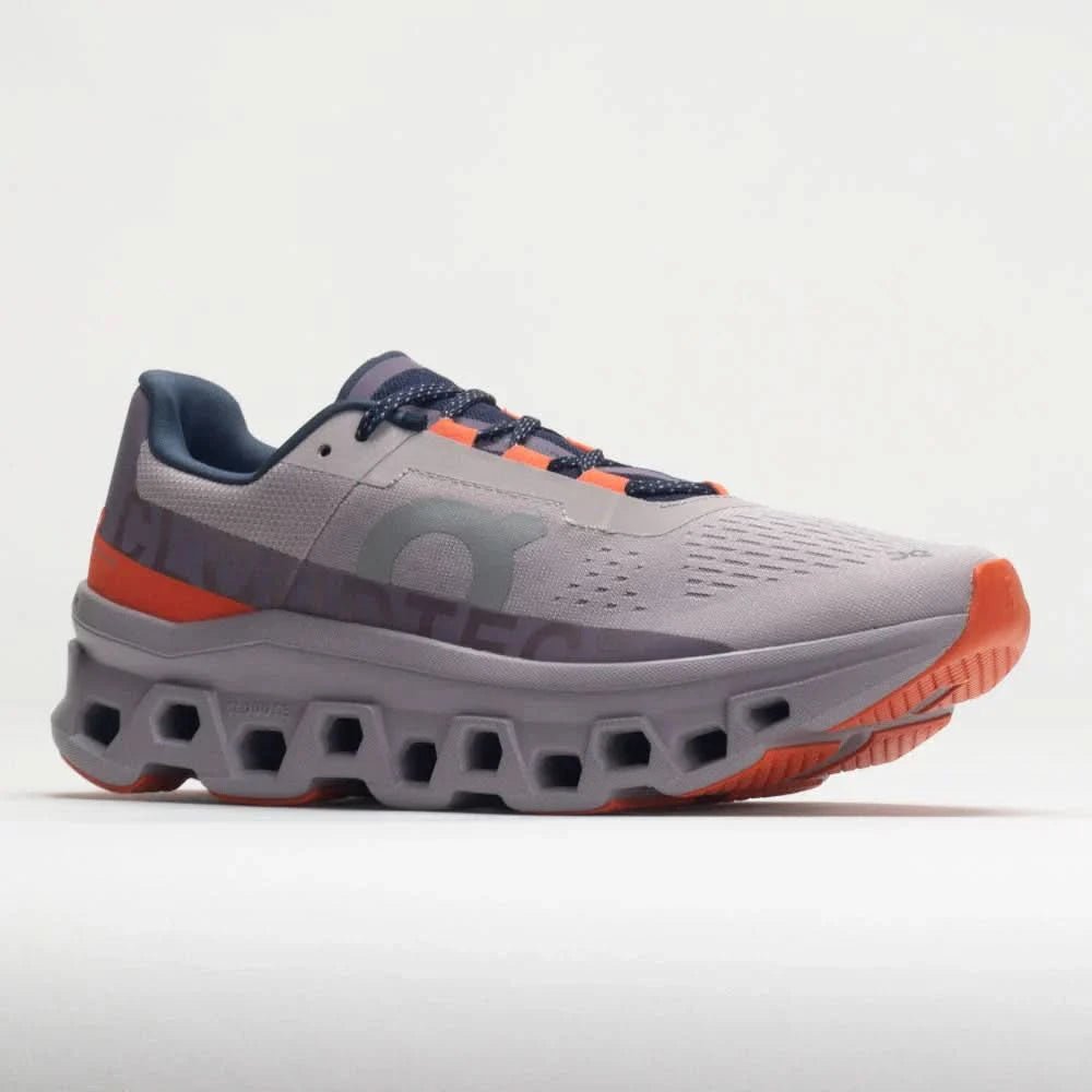 On Cloudmonster Men's Pearl/Flame - Onsrunners