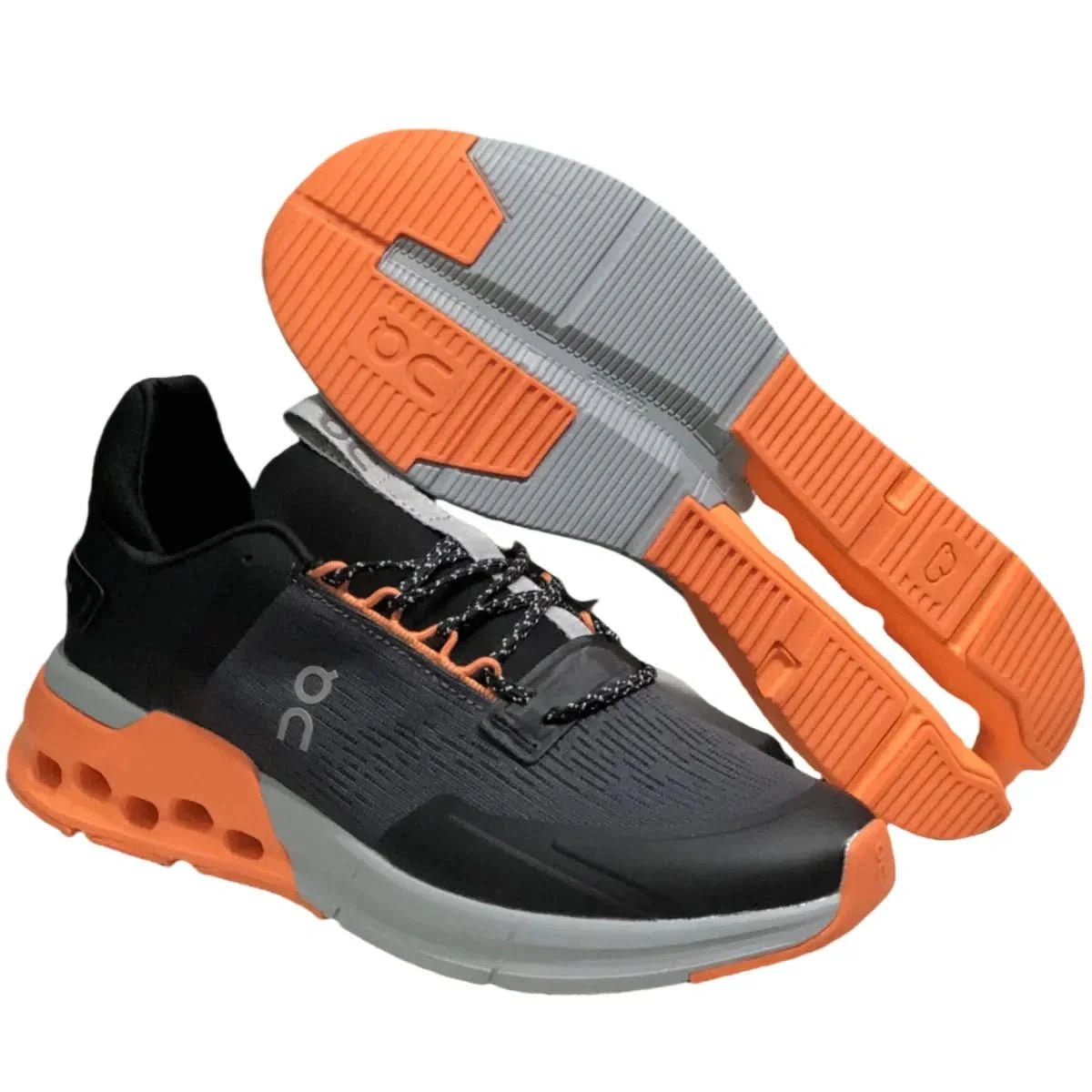 On Cloudnova Flux Women's Black/Flame - Onsrunners