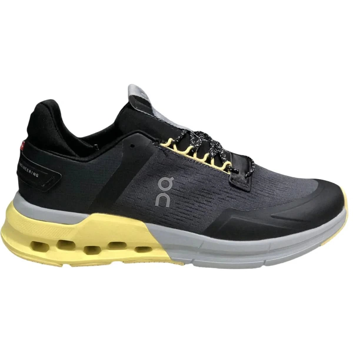 On Cloudnova Flux Women's Black/Yellow - Onsrunners