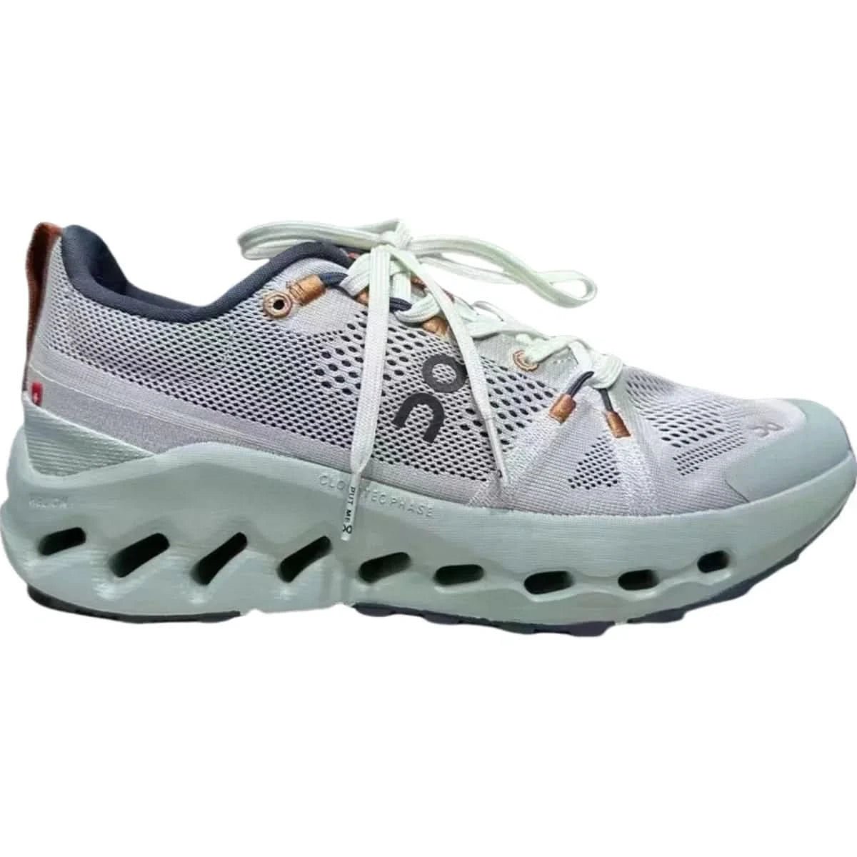 On Cloudsurfer Trail Waterproof Men's Gray/Green - Onsrunners
